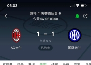 B体育体育在线-关于AC米兰客场平局，挤入积分榜前列的信息